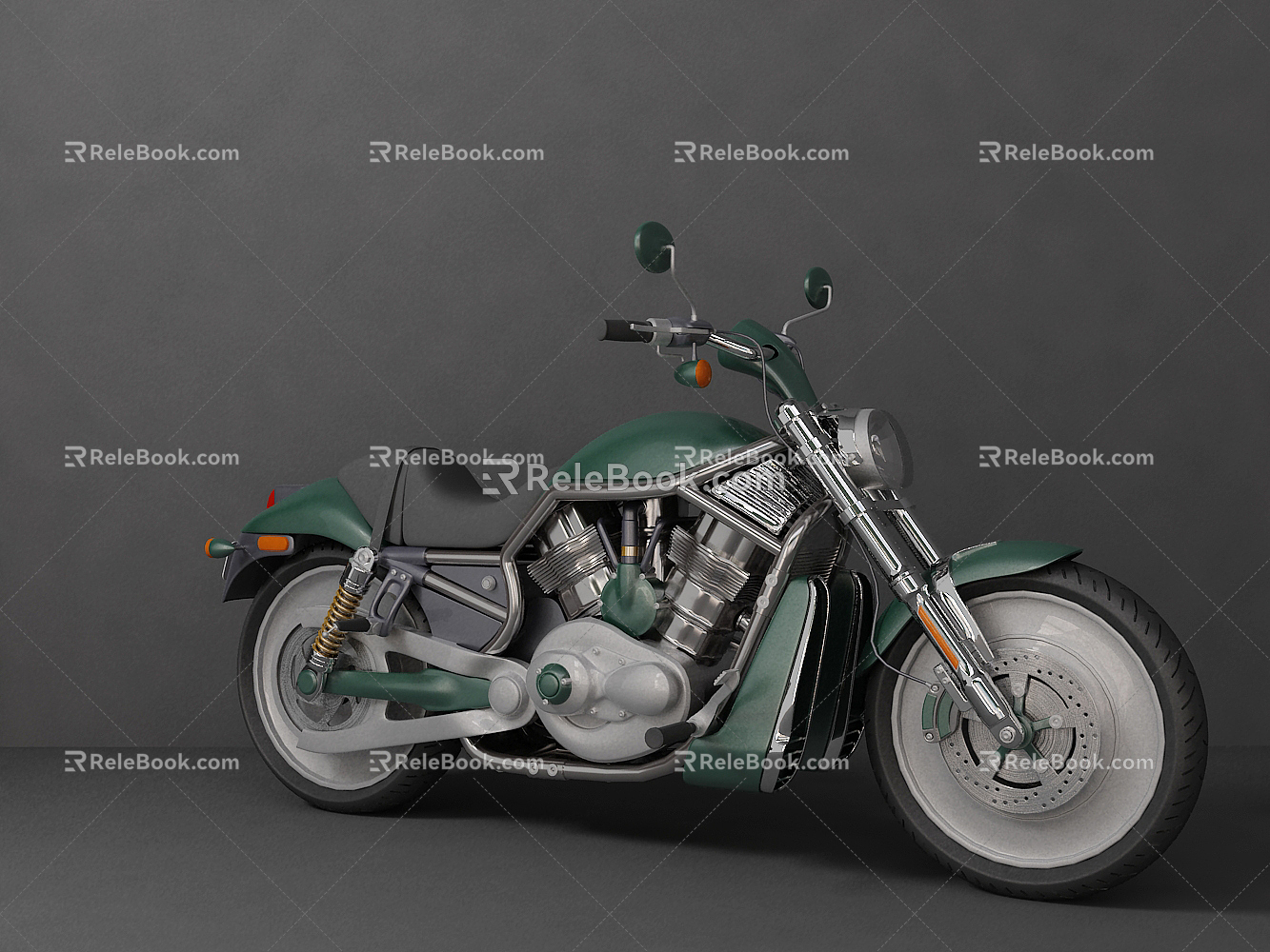 Modern Motorcycle 3d model