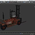 Heavy Duty Industrial Forklift With Cab Forks And Lifting Mechanism For Material Handling
