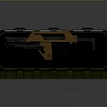 Modern Tactical Weapon Stored in Open Green Hard Case With Accessories and Components
