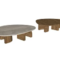 Coffee table combination 3d model
