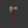 Classic Weapon Axe With Polished Metal Head And Smooth Wooden Handle Design