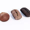 Modern Bread Food 3d model