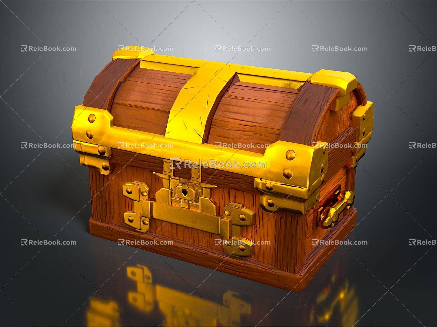 Cartoon Chest Treasure Chest Treasure Chest Jewelry Chest Cashbox Wooden Chest Game Chest Treasure Chest Pirate Chest 3d model