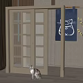 Modern sliding door sliding door 3d model