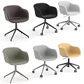 Modern Office Chairs With Various Colors And Swivel Base Designs