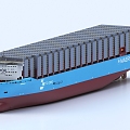 Container ship tanker ship transport ship rescue ship supply ship 3d model