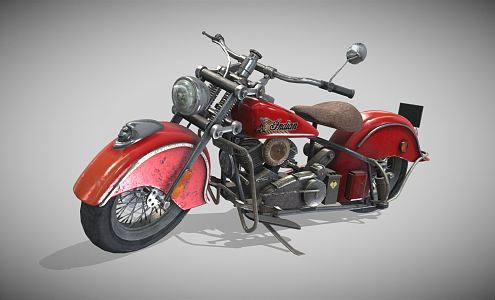 INDUSTRIAL LOFT MOTORCYCLE 3d model