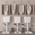 Modern Urinal Collection Showcasing Wall Mounted And Floor Standing Bathroom Fixtures