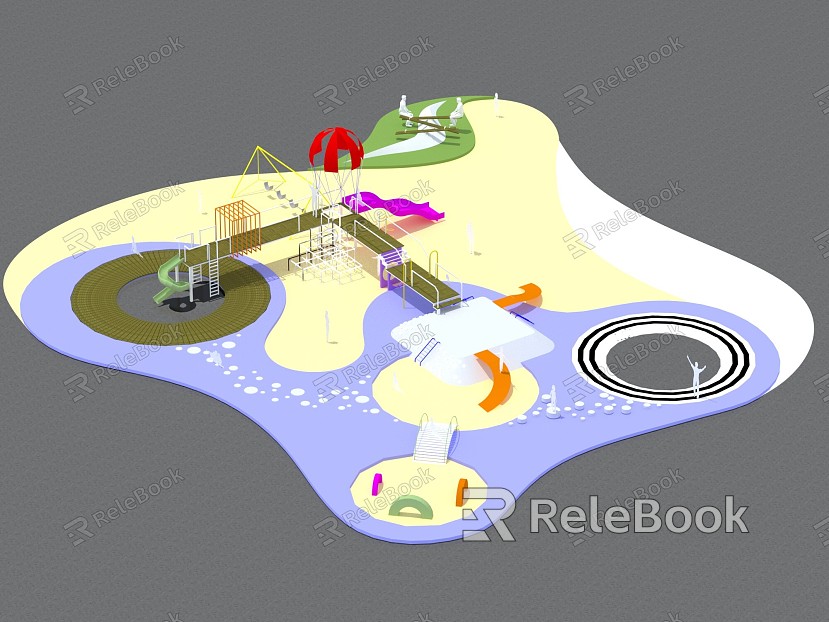 Modern Children's Play Area Children's Activity Venue model