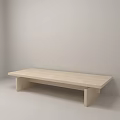 Light Colored Minimalist Coffee Table With Simple Wooden Structure And Clean Design 3d model