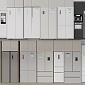 Refrigerator Open Door Refrigerator Four Open Door Refrigerator Double Open Door Refrigerator Three Open Door Refrigerator Double Door Refrigerator 3d model