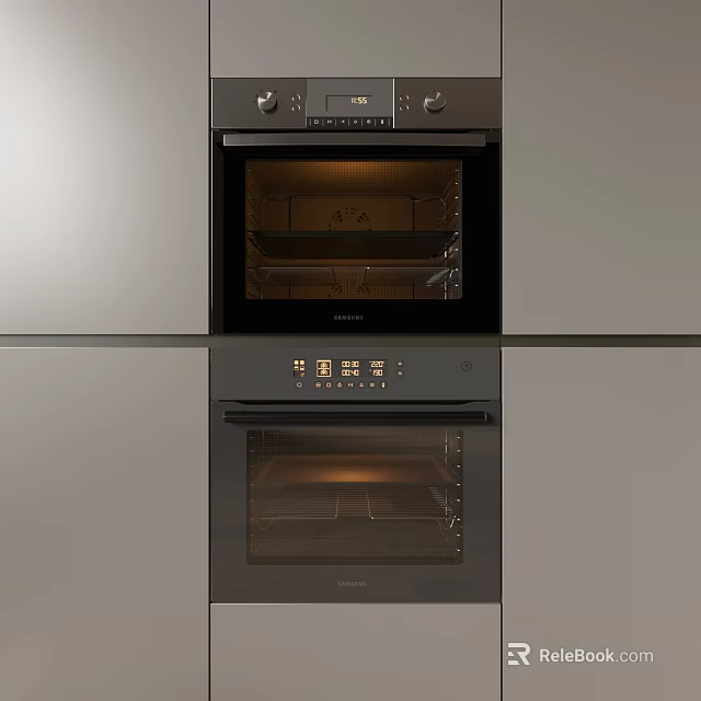 Modern Built in Double Ovens As Essential Kitchen Appliances By Siemens 3d model 