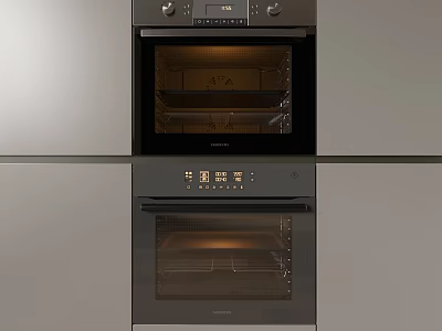 Modern Built in Double Ovens As Essential Kitchen Appliances By Siemens 3d model