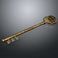 Vintage Golden Key With Intricate Design Ornate Handle And Antique Craftsmanship