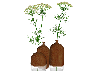 Modern vase ornaments flower arrangement flower model