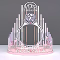 Stunning 3D Crystal Diamond Shaped Display Installation For Global Product Launch