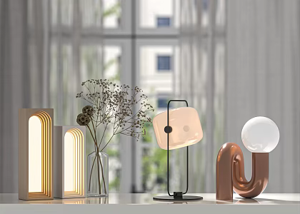 Modern table lamp 3d model
