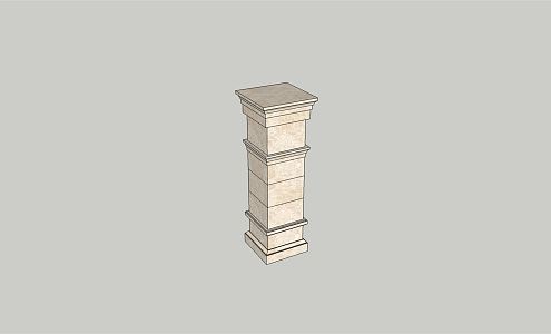 Jane Ou Pillar Gate Pillar 3d model