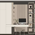 Modern study 3d model