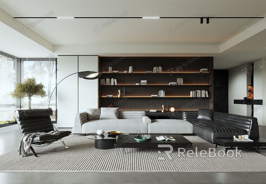 modern living room model