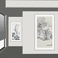 Chinese Hanging Paintings 3d model