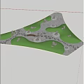 Karesansui Japanese Rock Garden Design With Rocks Moss Small Trees And Zen Pathways