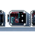 Modern mainframe computer mainframe motherboard graphics card computer chassis computer desktop computer 3d model
