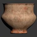 Handcrafted Terracotta Sculpture Carving with Textured Surface and Elegant Base