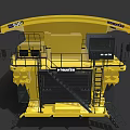 Komatsu 60A Large Yellow Mining Dump Truck With Heavy Duty Tires