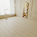 Cream wind wood floor solid color wood floor warm color solid wood floor 3d model