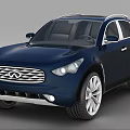 Technology Exhibition Hall Showcasing Blue SUV With Advanced Automotive Technology