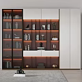 Modern Bookcase Simple Bookcase 3d model