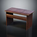 Wooden Stool With Flat Seat And Sturdy Legs For Indoor Home Furniture Use