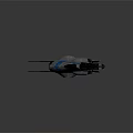 Fighter Jet With Modern Sleek Blue Silver Design And Aerodynamic Streamlined Body