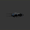 Modern fighter sci-fi fighter space fighter 3d model