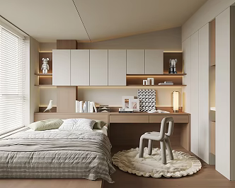 Modern Tatami Bedroom 3d model