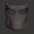 Modern Copper Colored Metal Mask With Mechanical Design And Structural Holes