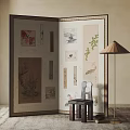 New Chinese Style Screen Partition 3d model