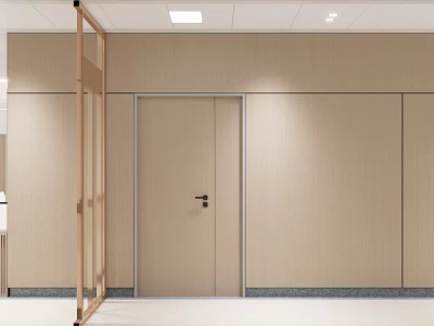 Hospital Outpatient Clinic Interior With Doors And Walls 3d model