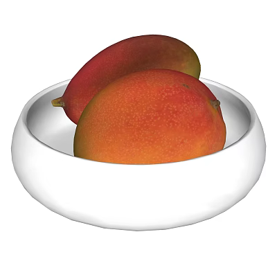 Modern Fruit Plate Fruits and Vegetables 3d model