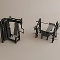 Professional Fitness Strength Training Equipment Chest Press Machine And Barbell Bench Rack