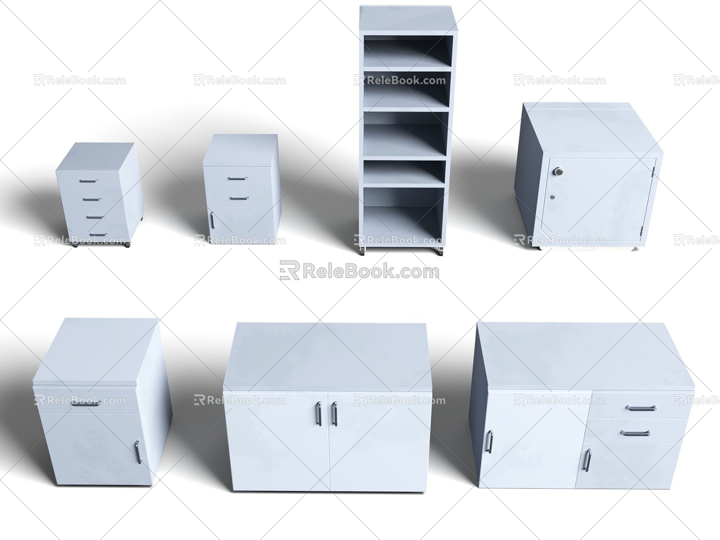 Desk Cabinet Laboratory Safe Scientific Instrument File Cabinet Laboratory Cabinet Laboratory Locker 3d model