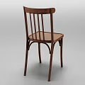 Solid Wood Leisure Chair With Slatted Backrest And Wooden Slat Seat