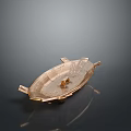Medieval Shield Ancient Shield Defensive Weapon Ancient Shield Iron Shield Protective Shield Wooden Shield 3d model