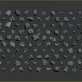 Wood and Stone Materials Showcasing Turquoise Colored Natural Raw Decorative Stones