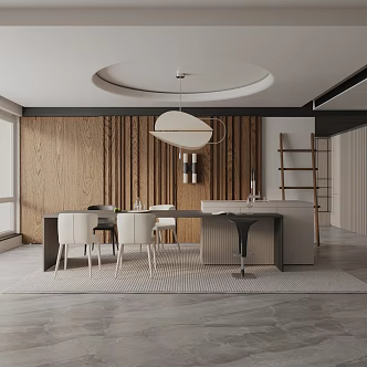Modern table combination 3d model