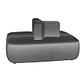 Modern Modular Sofa Shaped Sofa Fabric Multiplayer Sofa Backrest Sofa 3d model