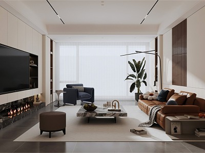 Modern Home Living Room model