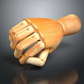 Wooden Prosthetic Hand Medical Device for Rehabilitation and Mobility Support