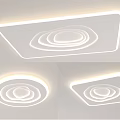Modern LED Ceiling Light Fixtures with Square and Round Shapes for Home Interior Lighting Design